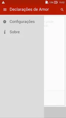 Declarações de Amor android App screenshot 1